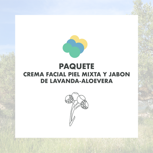 CREMA FACIAL PIEL MIXTA Y JABON DE LAVANDA-ALOEVERA